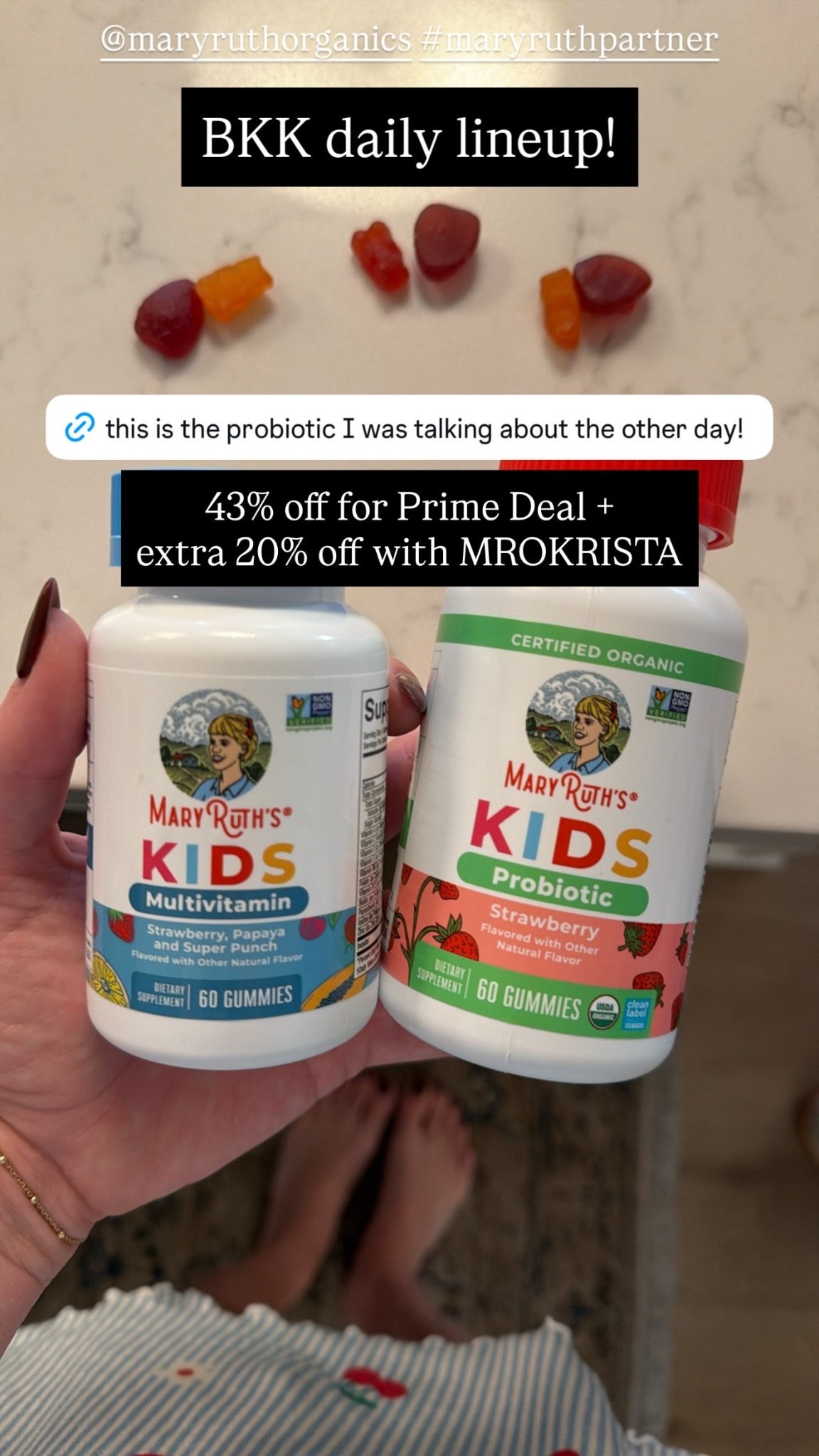 @maryruthorganics #maryruthpartner  BKK daily lineup! 43% off for Prime Deal + 
extra 20% off with MROKRISTA