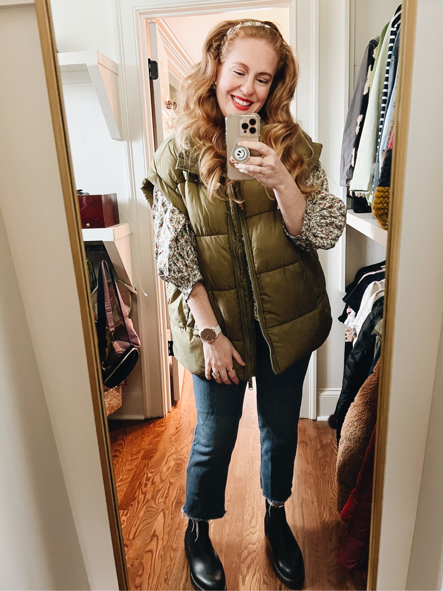 wearing a small in vest and medium in top! 

#LTKfit #LTKHoliday #LTKstyletip