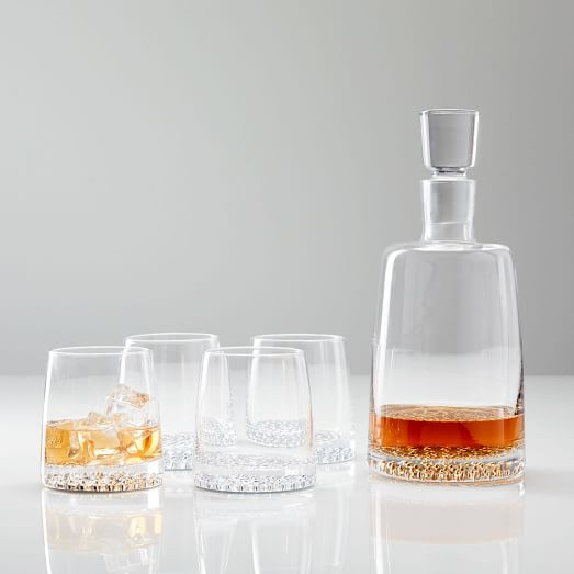 Metallic Base Decanter & Glassware Set | West Elm (US)