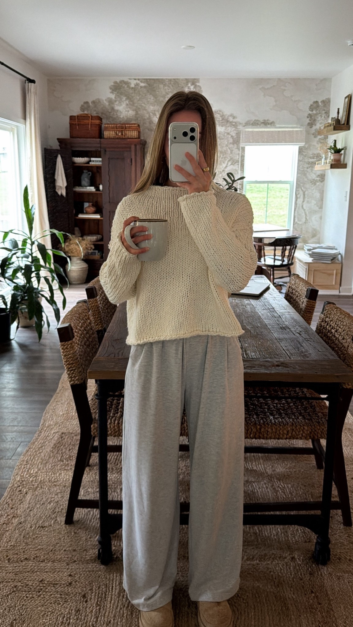 4/22/26 Cozy Morning Lounge Outfit


A slow morning outfit I’ve been reaching for all week 🤍 my favorite Abercrombie lounge pants paired with this Free People cream sweater (wearing a medium). Easy, cozy, and perfect for easing into the day—everything is linked here ✨

#LTKmorningroutine #LTKootd