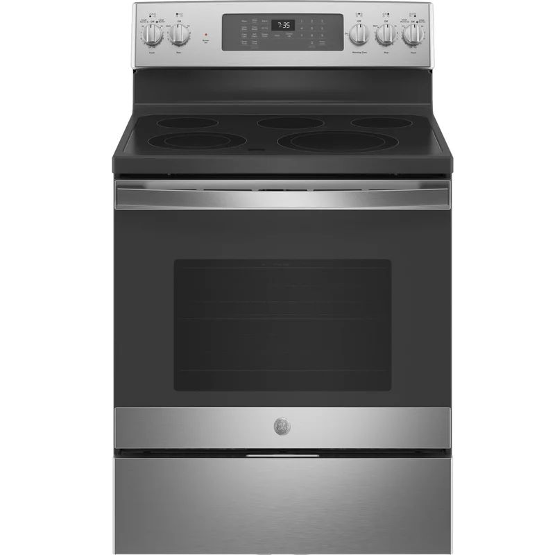 30" 5.3 cu. ft. Freestanding Electric Convection Range with No Preheat Air Fry | Wayfair Professional