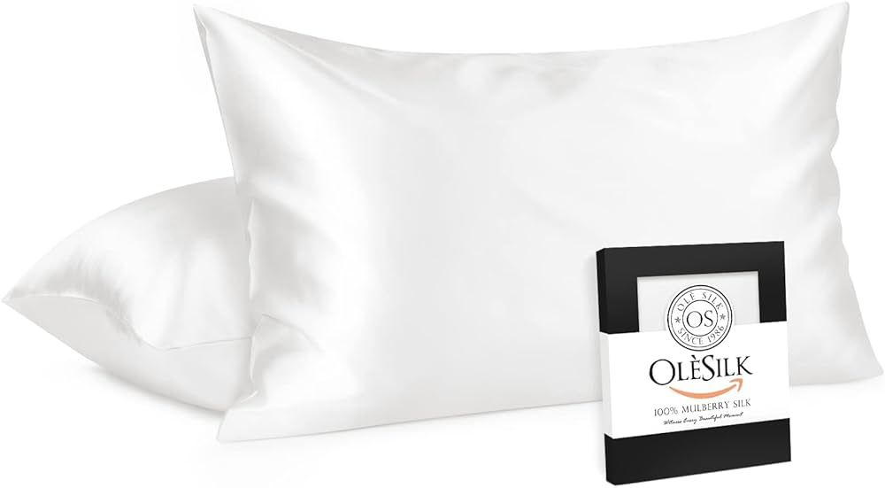 OLESILK 100% Silk-Pillow-Cases 2 Pack for Hair and Skin, Mulberry Silk-Pillowcase with Hidden Zip... | Amazon (CA)