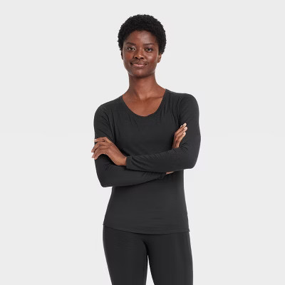 Women's Essential Crewneck Long Sleeve Top - All In Motion™ | Target