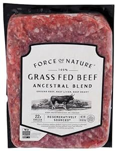 Force Of Nature Meats 100% Grass Fed, Regenerative Beef Ancestral Blend, 16 oz | Amazon (US)