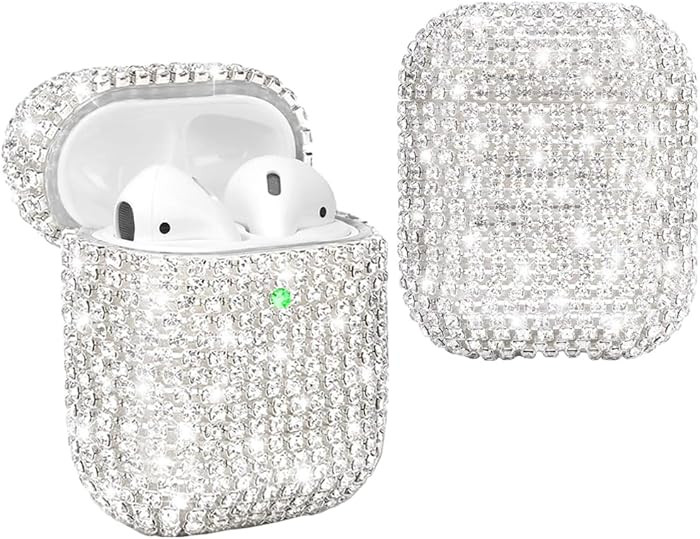 Diamond Airpods Case Cover Protective Airpods Charging Cases Hard Carrying Case Accessories for 2... | Amazon (US)
