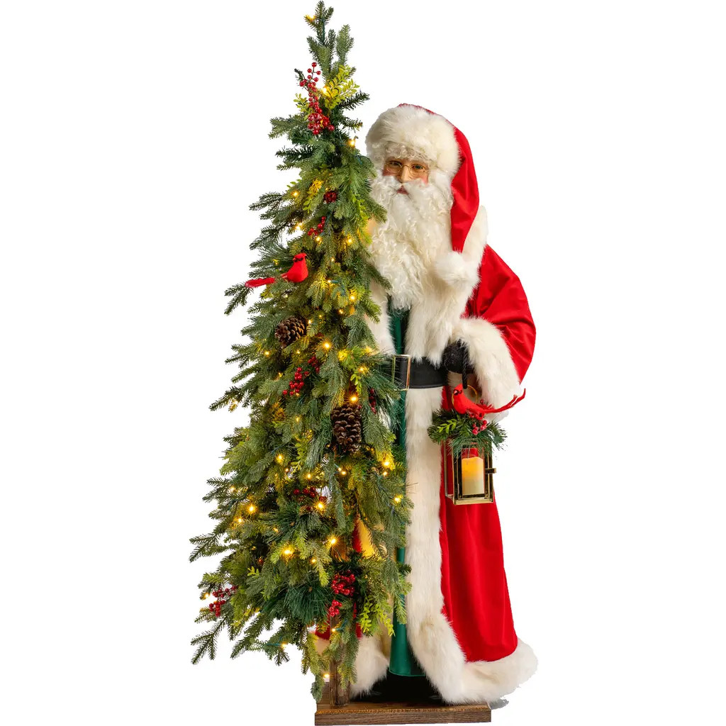 DITZ Designs Winter Wonderland Santa Claus Figurine in Red Coat at Nordstrom | Nordstrom