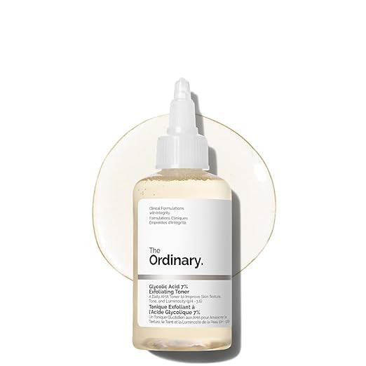 The Ordinary Glycolic Acid 7% Exfoliating Toner, Brightening and Smoothing Daily Toner for More E... | Amazon (US)