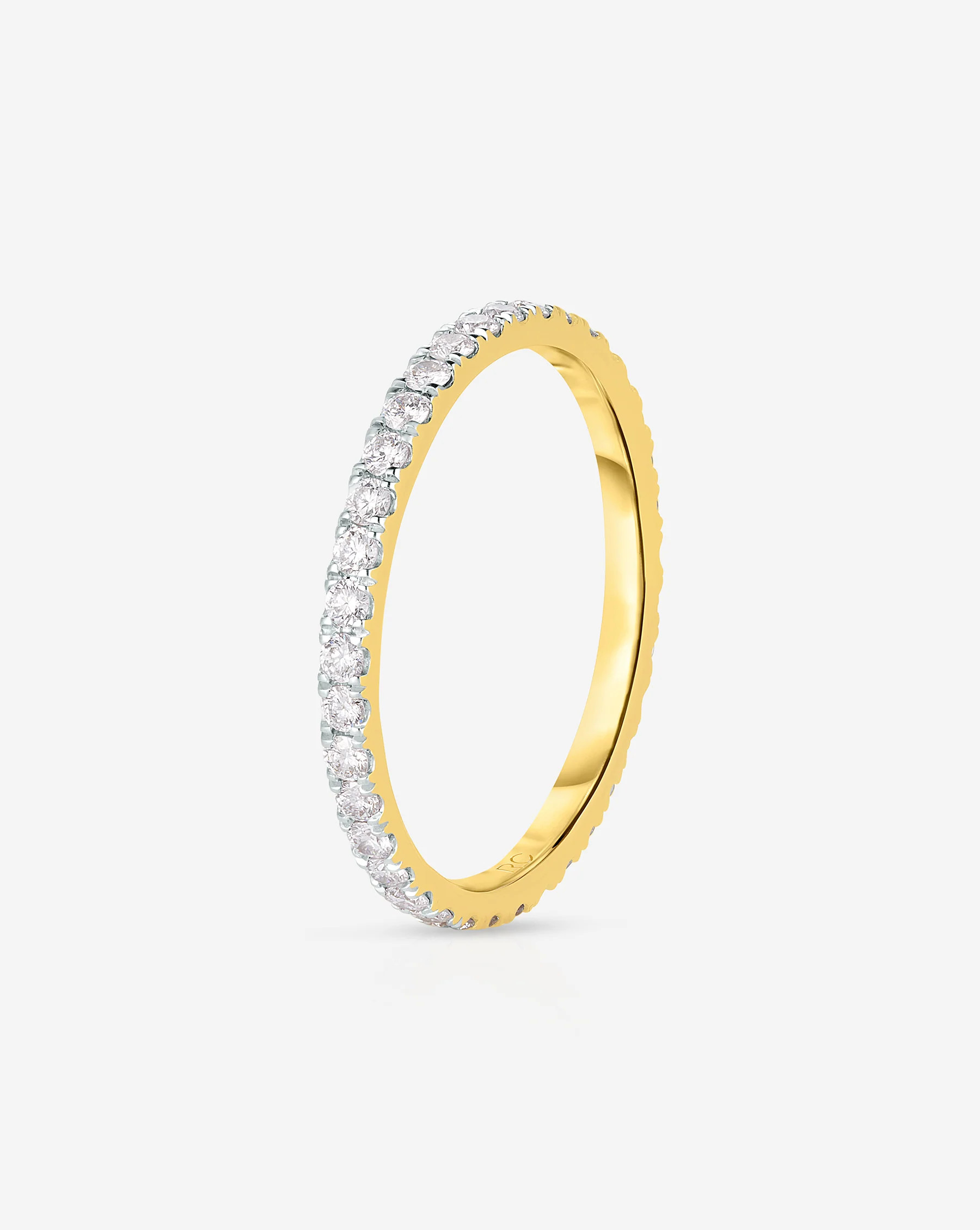 1.6 mm Perfect Pavé Diamond Ring | Ring Concierge