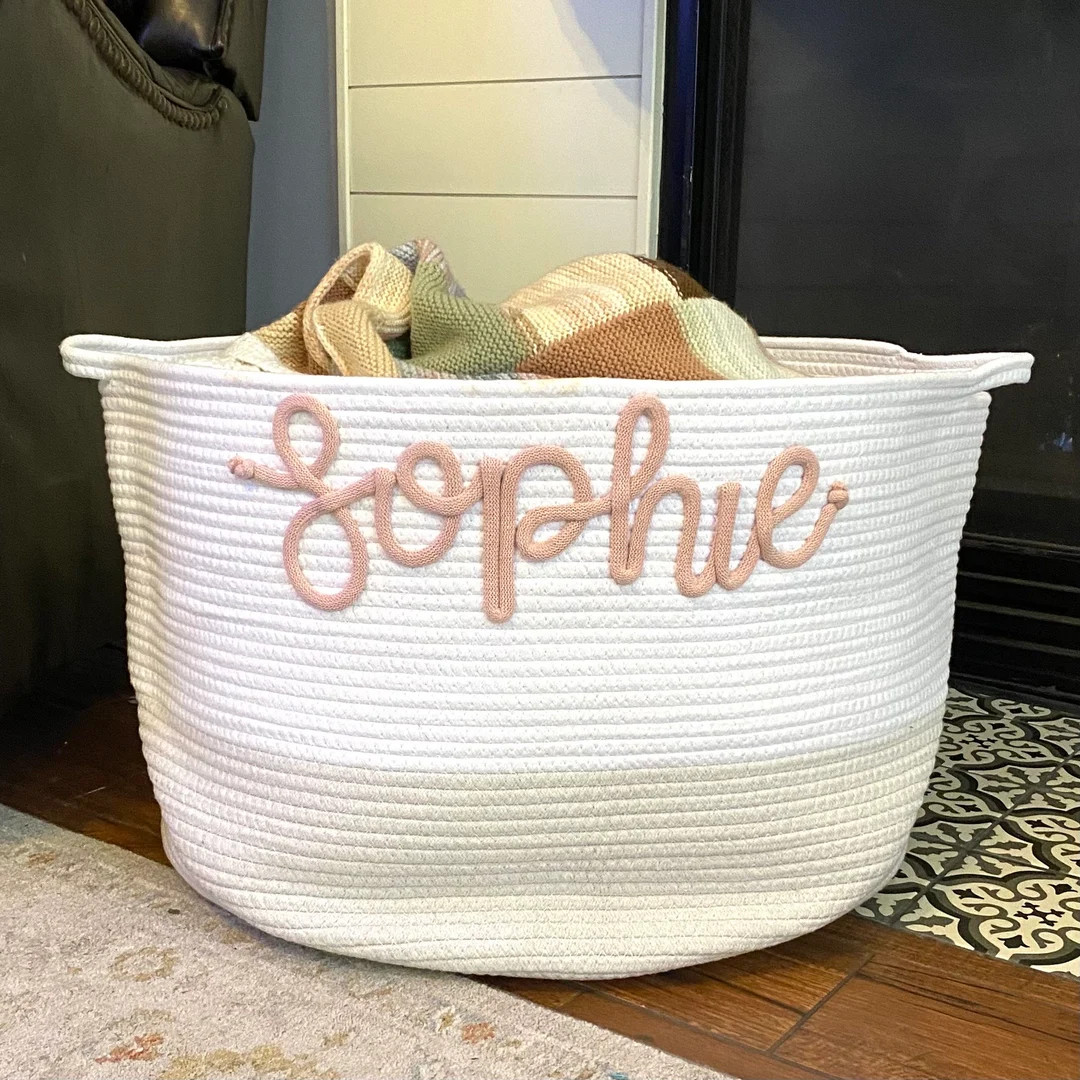 Personalized XXL Basket Monogrammed Basket Custom Name - Etsy | Etsy (US)