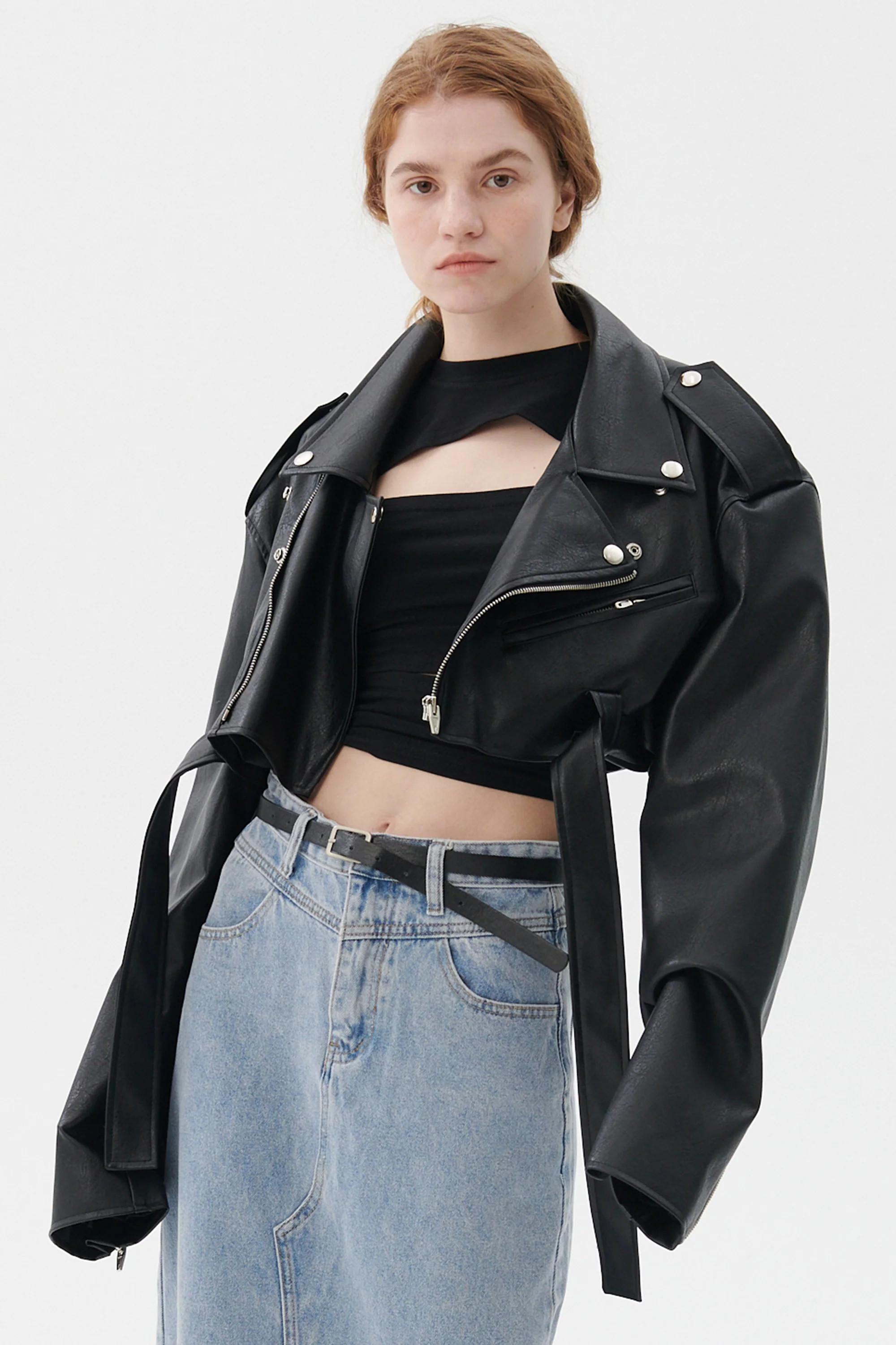 Emma Cropped Rider Jacket | Storets (Global)