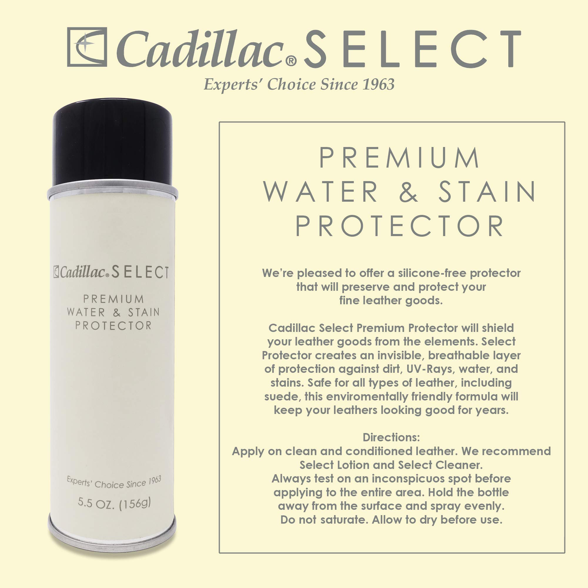 Cadillac Select Premium Water Repellent & Stain Protector Waterproofing Spray Great for use on Su... | Amazon (US)