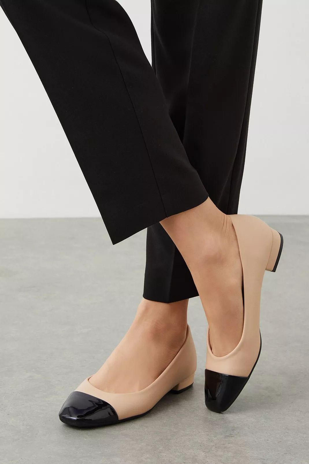 Buy Perry Low Block Toe Cap Ballet Flats for GBP 35.00 | Dorothy Perkins UK | Dorothy Perkins (UK)