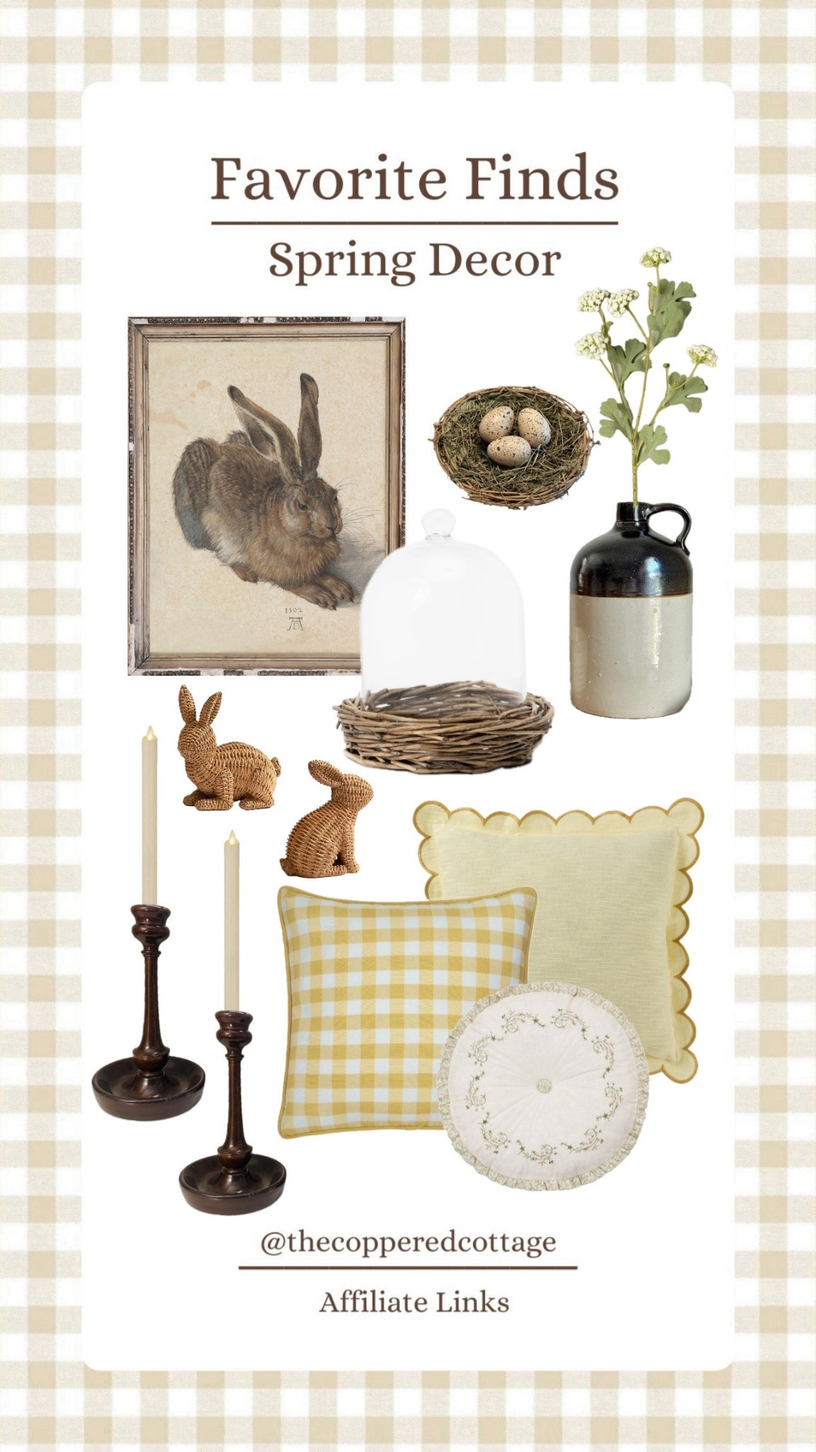 Spring Decor
Spring decor/spring/bunny/rabbit/easter bunny/print/art/etsy/candle holders/walmart/target/stems/floral/spring stems/stoneware crock/egg/throw pillow/gingham

#LTKdayinmylife #LTKSeasonal #LTKHome