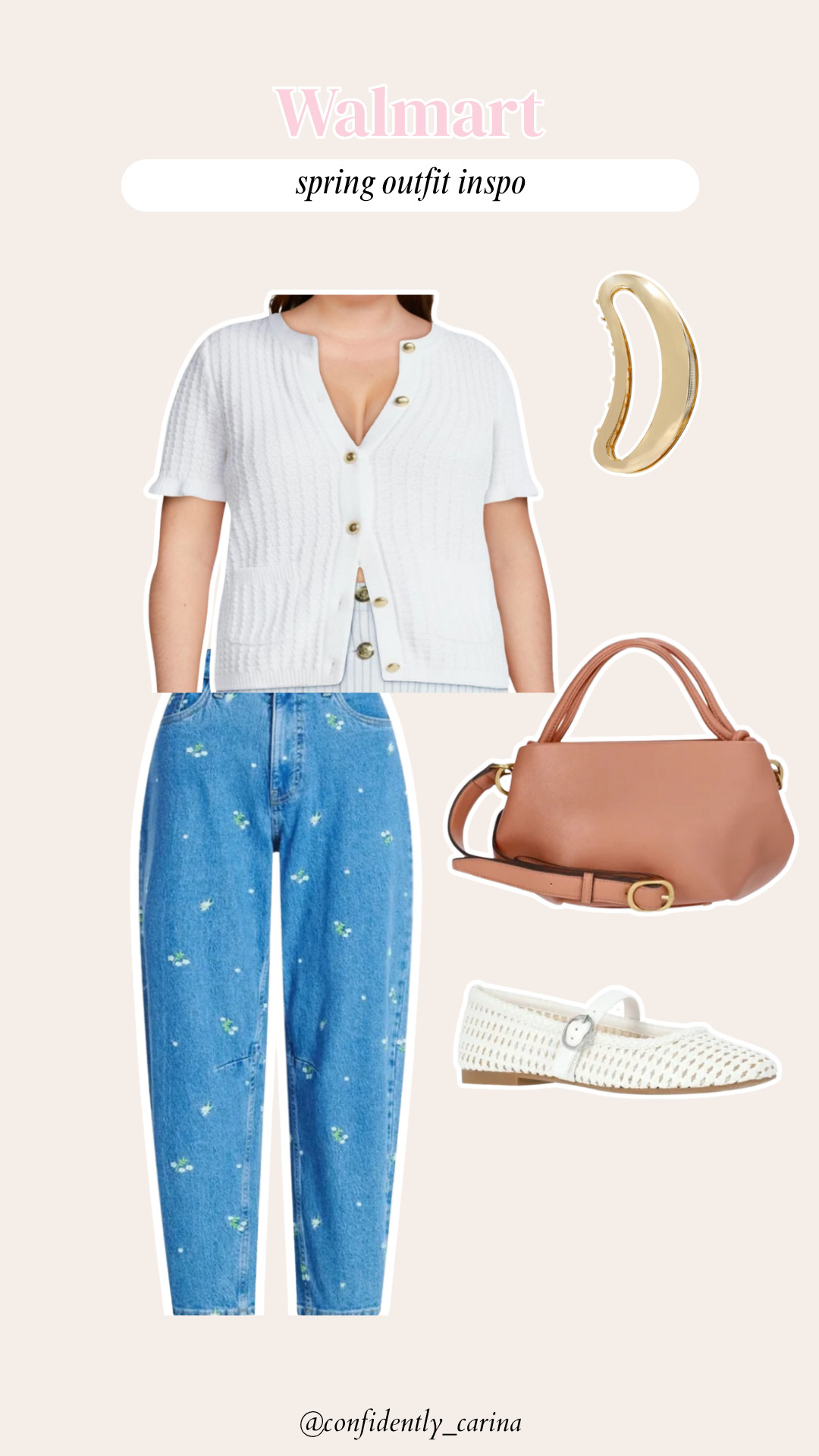 Walmart spring outfit inspo! 

easy outfit, casual outfit, spring outfits, ootd, easy mom outfit, easy spring outfit, midsize, midsize outfit inspo, affordable fashion, size 14 outfits 

 #LTKootd #LTKSeasonal