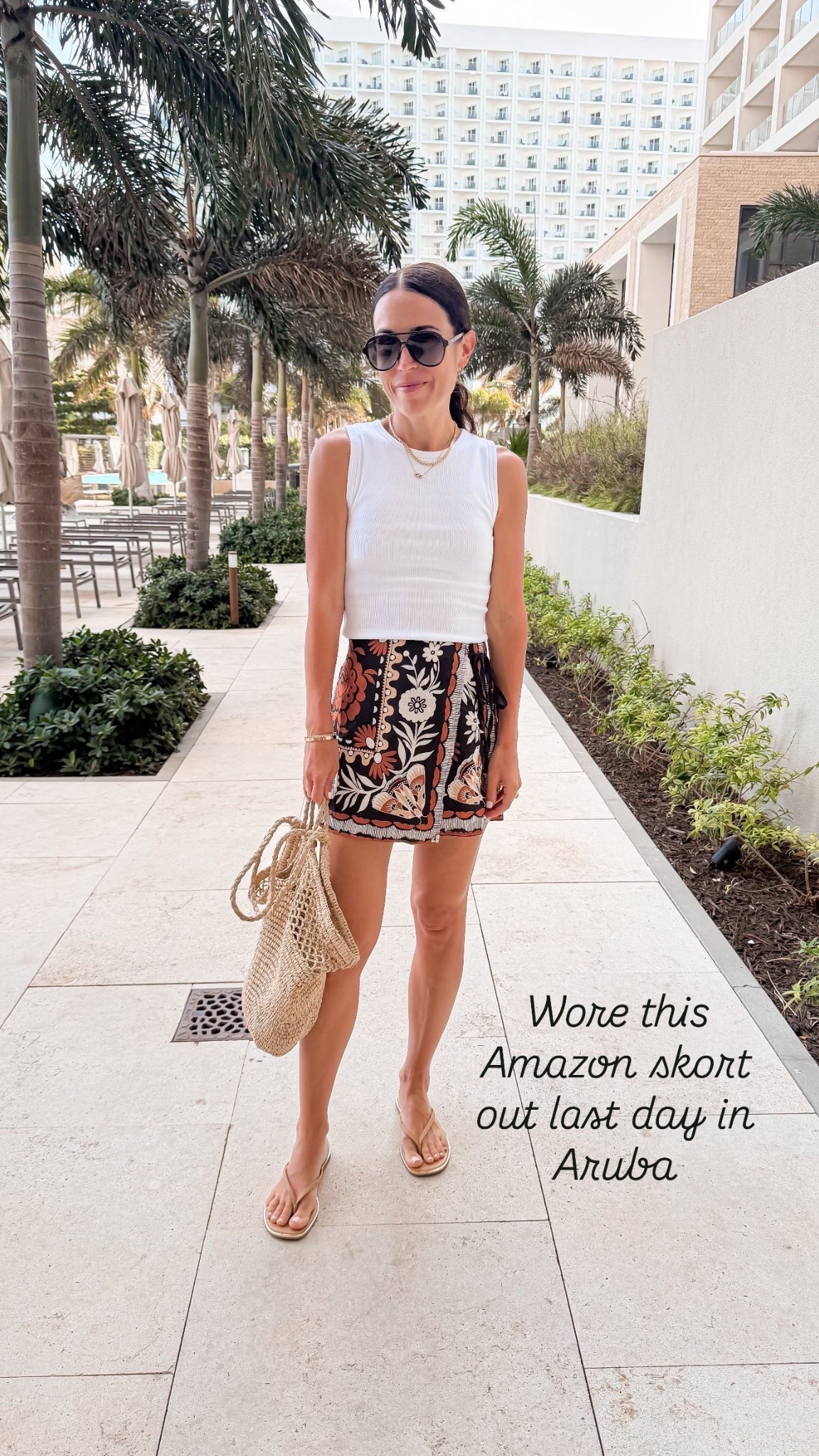 Wore this Amazon skort out last day in Aruba
Wearing size xs skort and small in the new bra free collection from Abercrombie 🙌🏻💯 

#LTKootd #LTKOver40 #LTKSeasonal
