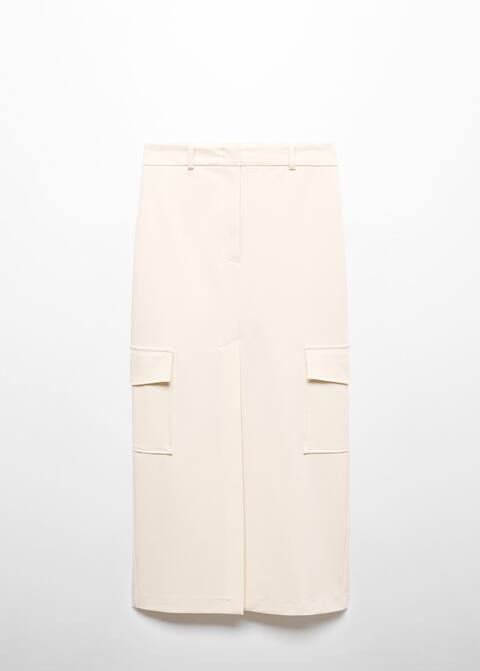 Cargo slit skirt -  Women | Mango USA | MANGO (US)