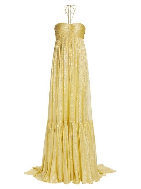 Reia Metallic Chiffon Gown | Saks Fifth Avenue