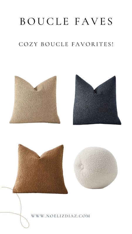 Gorgeous boucle pillows set! Perfect for living space and bedroom area! 

#LTKhome #LTKstyletip #LTKfindsunder50