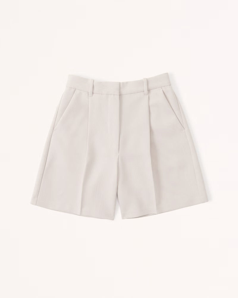Ultra High Rise Tailored Shorts | Abercrombie & Fitch (US)