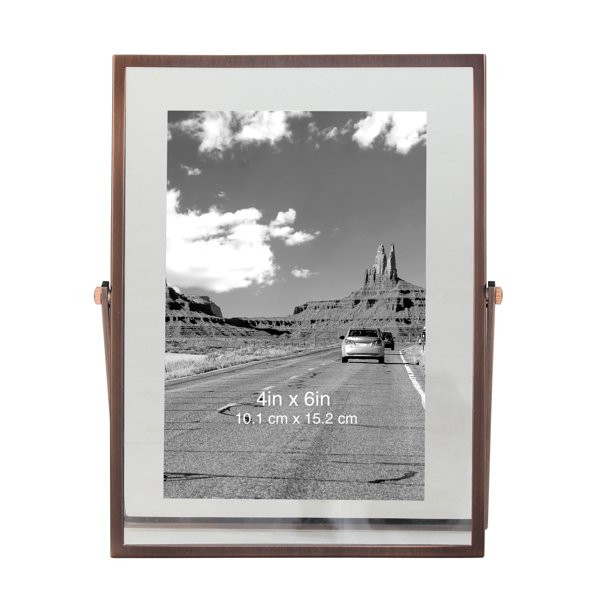 Better Homes & Gardens Antique Copper Floating Photo Frame with Metal Easel | Walmart (US)