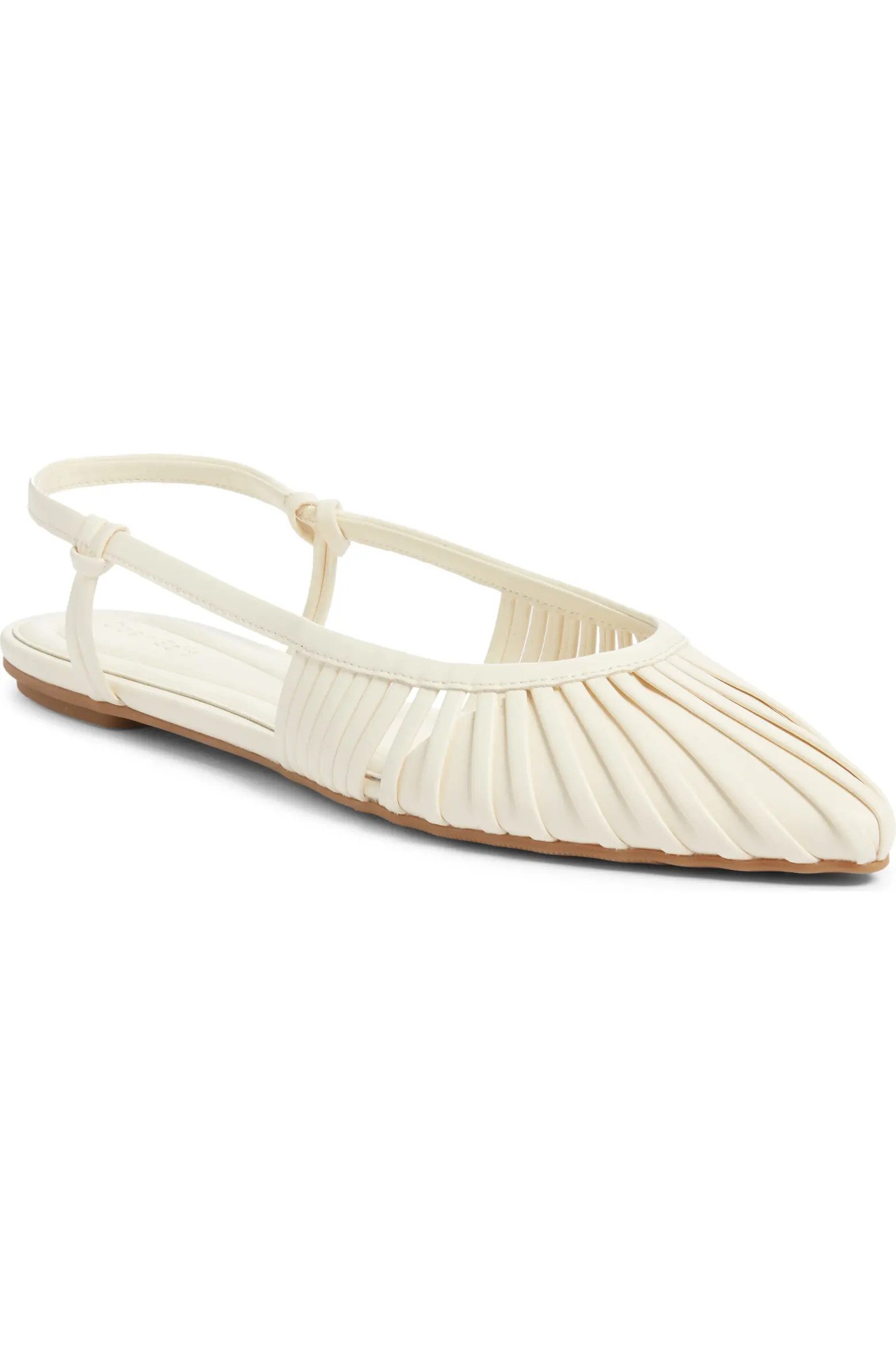 Open Edit Kaira Woven Slingback Flat (Women) | Nordstrom | Nordstrom