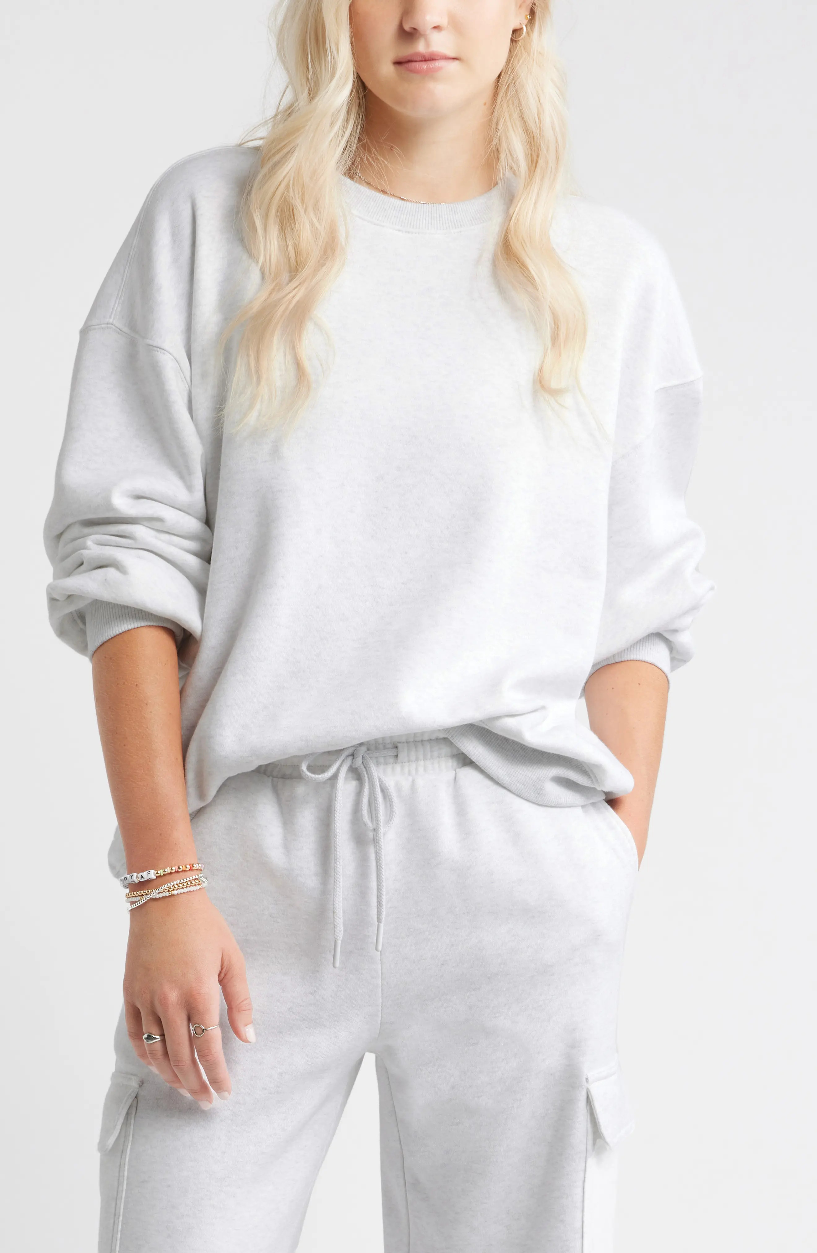 Relaxed Cotton Blend Sweatshirt (Women) | Nordstrom | Nordstrom