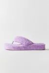 UO Puffy Terrycloth Thong Sandal | Urban Outfitters (US and RoW)