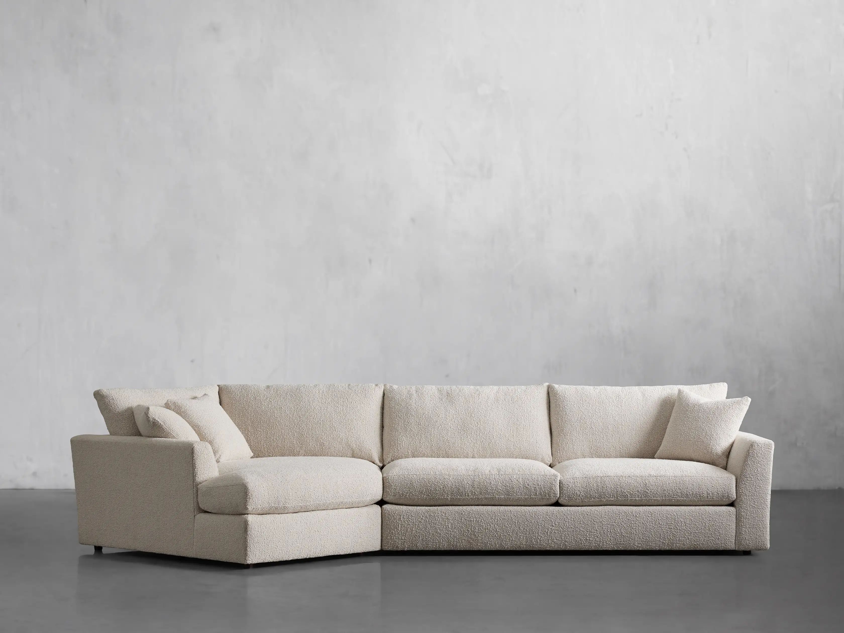 Vernon Two Piece Cuddle Chaise Sectional | Arhaus