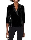 Alex Evenings Women's Blouse Top (Multiple Styles Petite and Regular Sizes), Black Velvet, XL | Amazon (US)