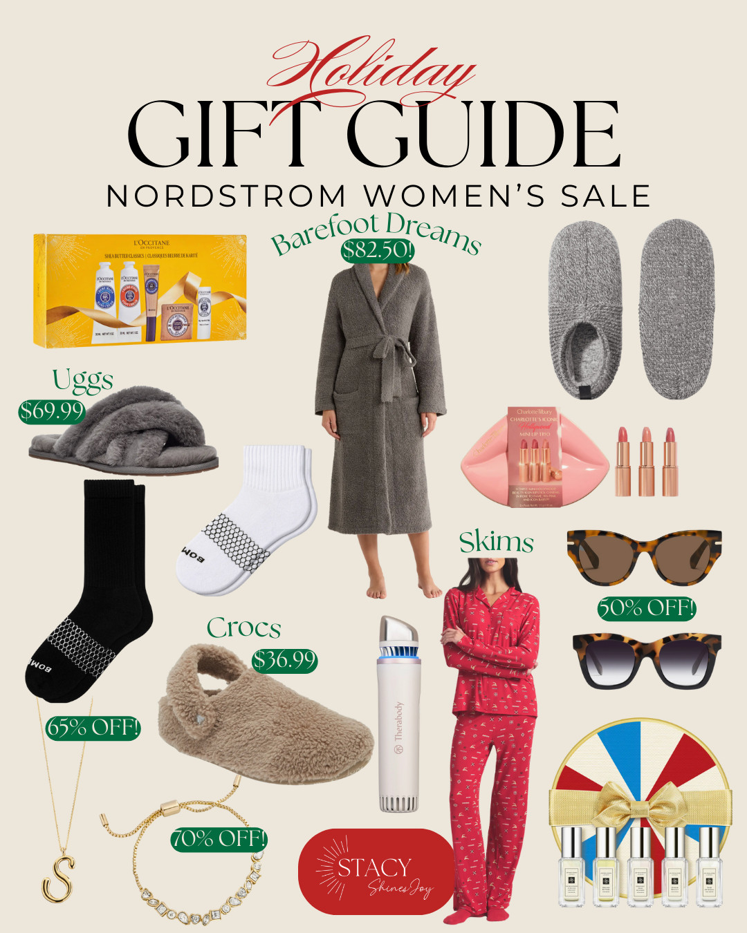gift ideas from nordstrom for women! barefoot dreams, bombas, crocs, skims, baublebar and more! 

 #LTKCyberWeek #LTKGiftGuide #LTKHoliday