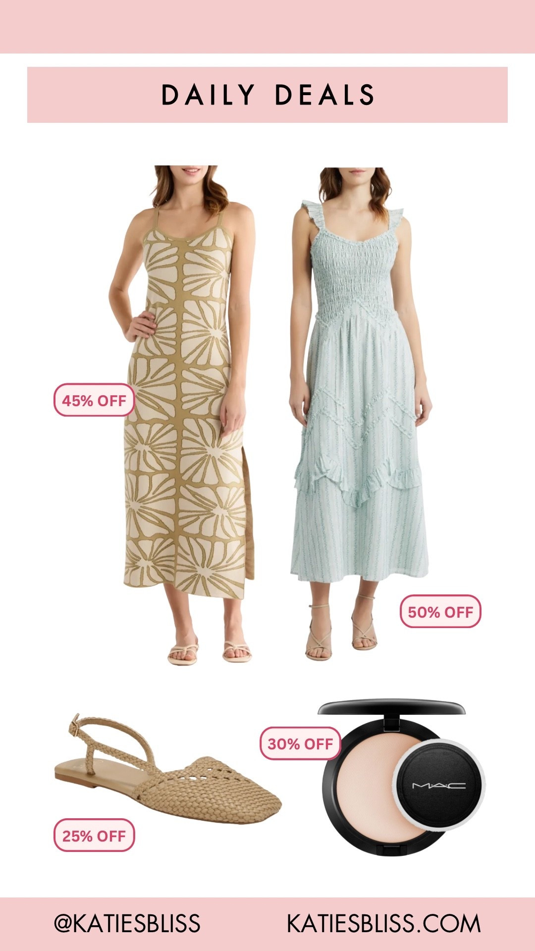 Daily deals ✨

Nordstrom. Dress. Sale. Deal. Markdown. Spring. Summer. Flats. Beauty.

#LTKBeauty #LTKSeasonal #LTKSaleAlert