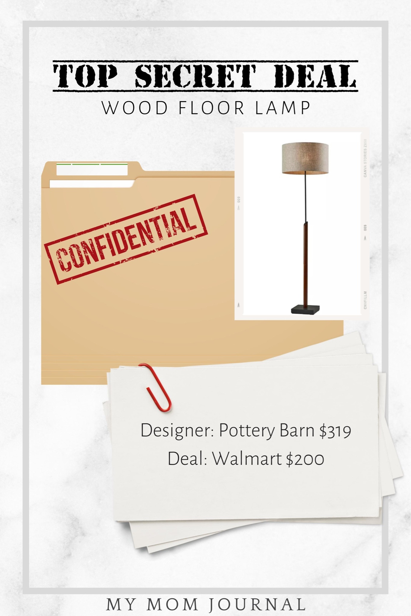 Top Secret Deal! This wood floor lamp sells for $319 at Pottery Barn but is $200 at Target!

#topsecret #deals #potterybarn #pb #target #targetfinds #mymomjournal #homedecor #dotd

#LTKsalealert #LTKhome #LTKFind