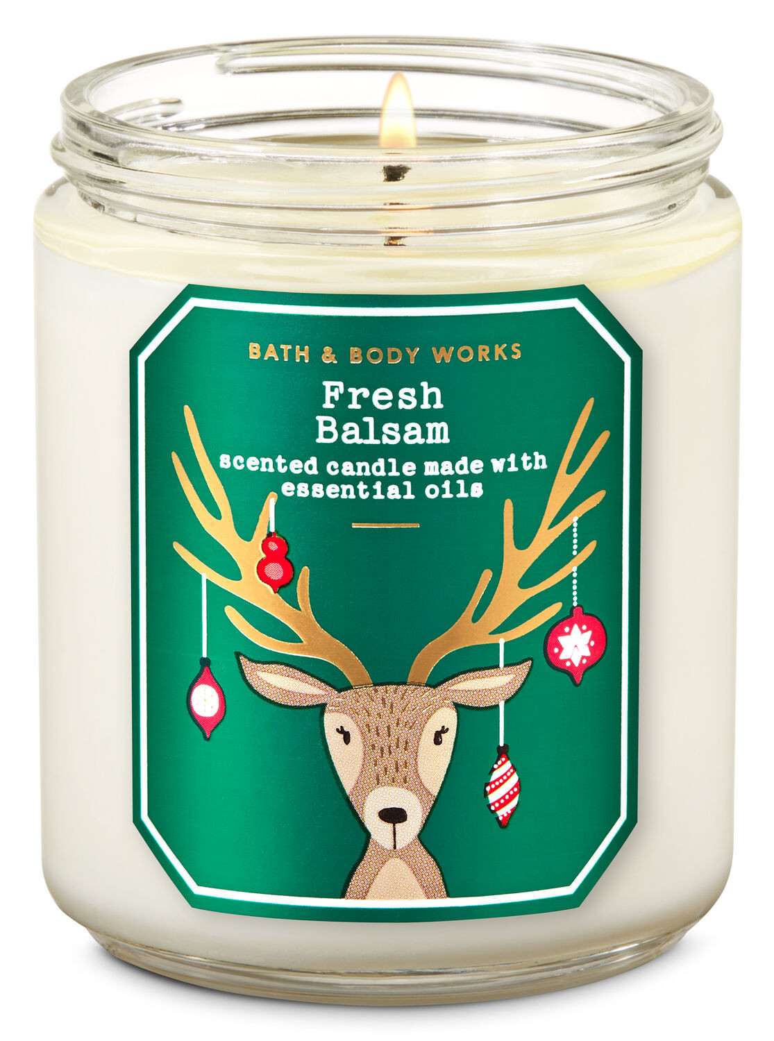 Fresh Balsam Single Wick Candle | Bath & Body Works