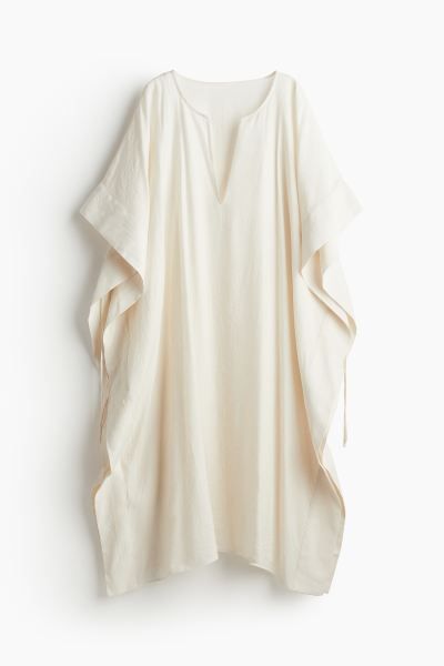 Kaftan Beach Dress - Cream - Ladies | H&M US | H&M (US + CA)