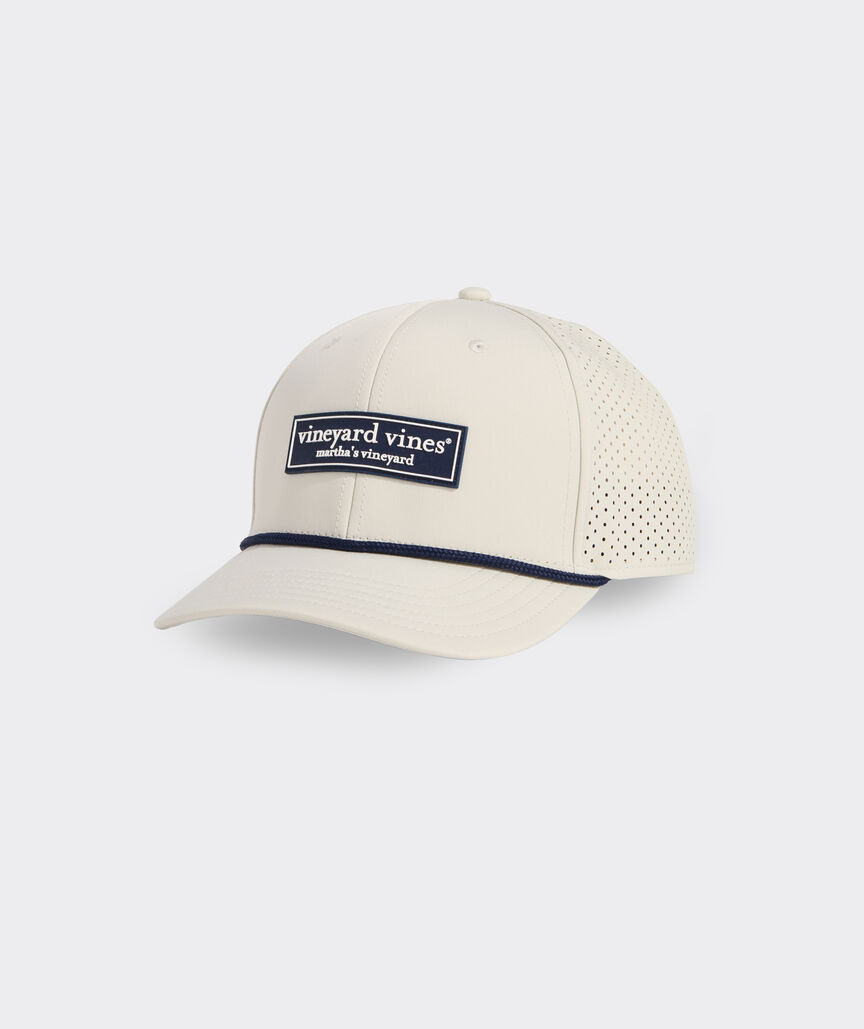 Performance Rubber Patch Logo Box Baseball Hat | vineyard vines