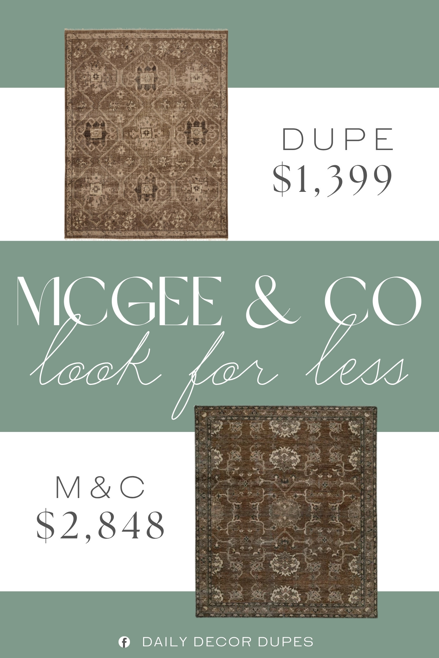 The McGee & Co. Rosemont Hand-Knotted Wool Rug brings rich earthy tones, intricate patterning, and a vintage-inspired finish that adds depth to a room without feeling overly formal. Its timeless design works beautifully in living rooms, bedrooms, dining spaces, and entryways, especially alongside neutral furniture, warm wood tones, and layered textures. A more approachable option makes it easier to bring that collected, designer-inspired rug look into your home while keeping the overall space warm and inviting. 🧶✨🏡

Home more affordable option find similar look for less budget friendly affordable cheap cheaper beautiful pretty. Clearance sale coupon code discount code promo code luxury Inspo inspiration inspired by idea ideas Love like these? I share multiple every day in my FB group.
#McGeeAndCoInspired #WoolRug #HandKnottedRug #VintageInspiredRug #AreaRug #NeutralHomeDecor #LivingRoomRug #HomeDecorFinds 

 #LTKHome