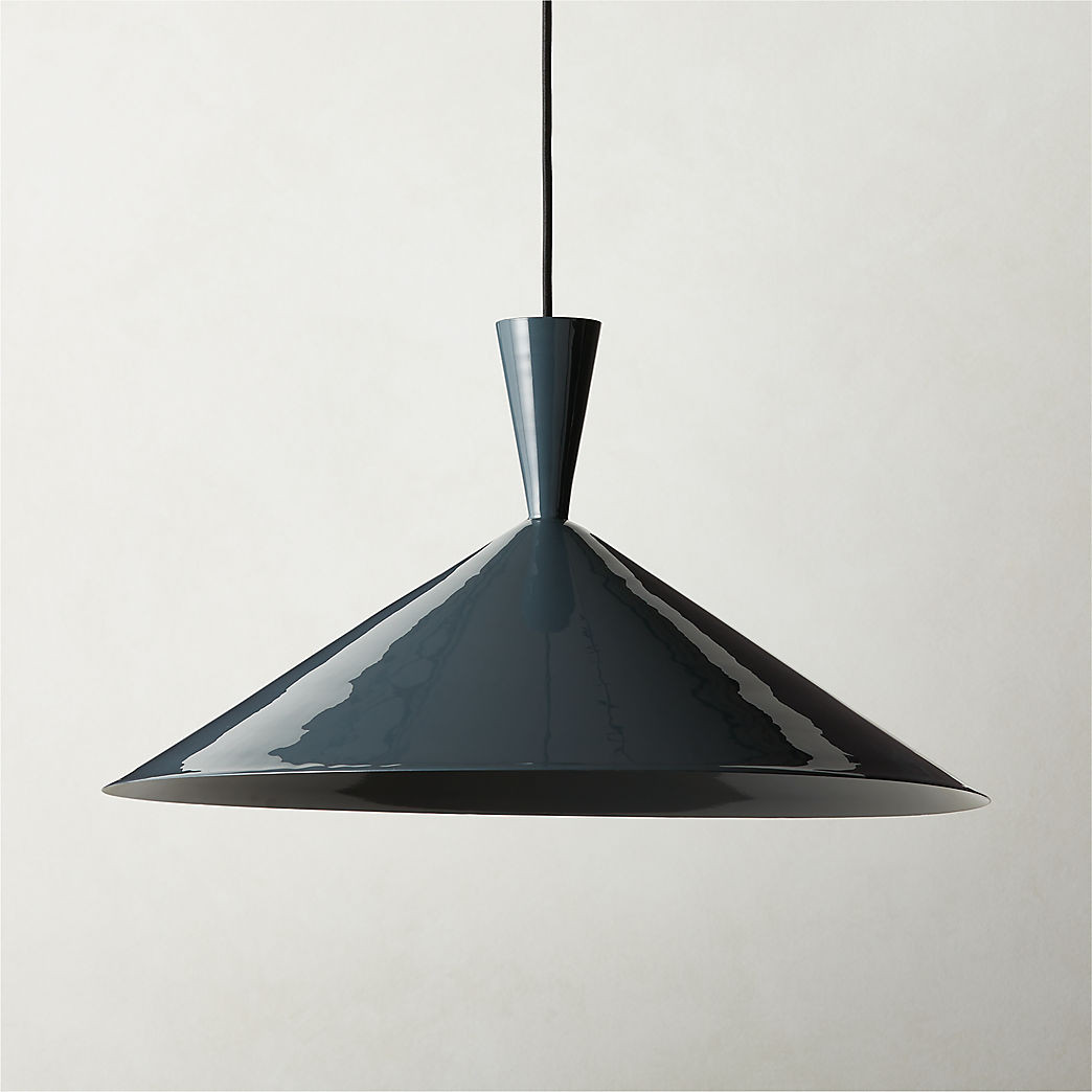 Exposior Modern Blue Pendant Light Model 018 24.75" + Reviews | CB2 | CB2