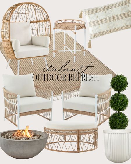 Outdoor refresh with Walmart!! Living these Serena and Lilly look alike outdoor furniture pieces.. 

#LTKstyletip #LTKSeasonal #LTKhome