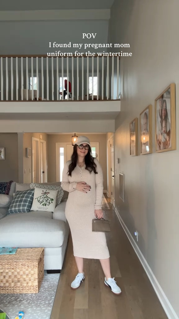 The perfect maternity dresses for the wintertime! 

#LTKBump #LTKSeasonal #LTKBaby