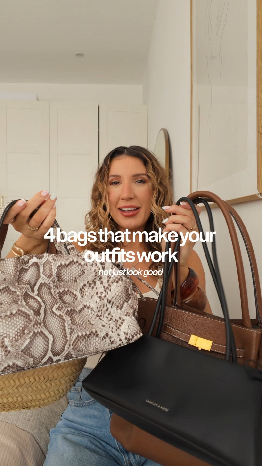 Spring summer bag capsule 👜✨ The bags that I would actually rebuy if I was starting my wardrobe from scratch. Practical, versatile and easy to style plus they just make your outfits look good. 

From everyday totes to affordable designer-inspired styles, these are the pieces that make your outfits work and elevate your wardrobe. You don’t always need a new outfit… sometimes it’s just the right accessory.

#LTKspring #LTKsummer #LTKbag