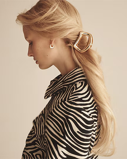 Metallic claw hair clip | J. Crew US