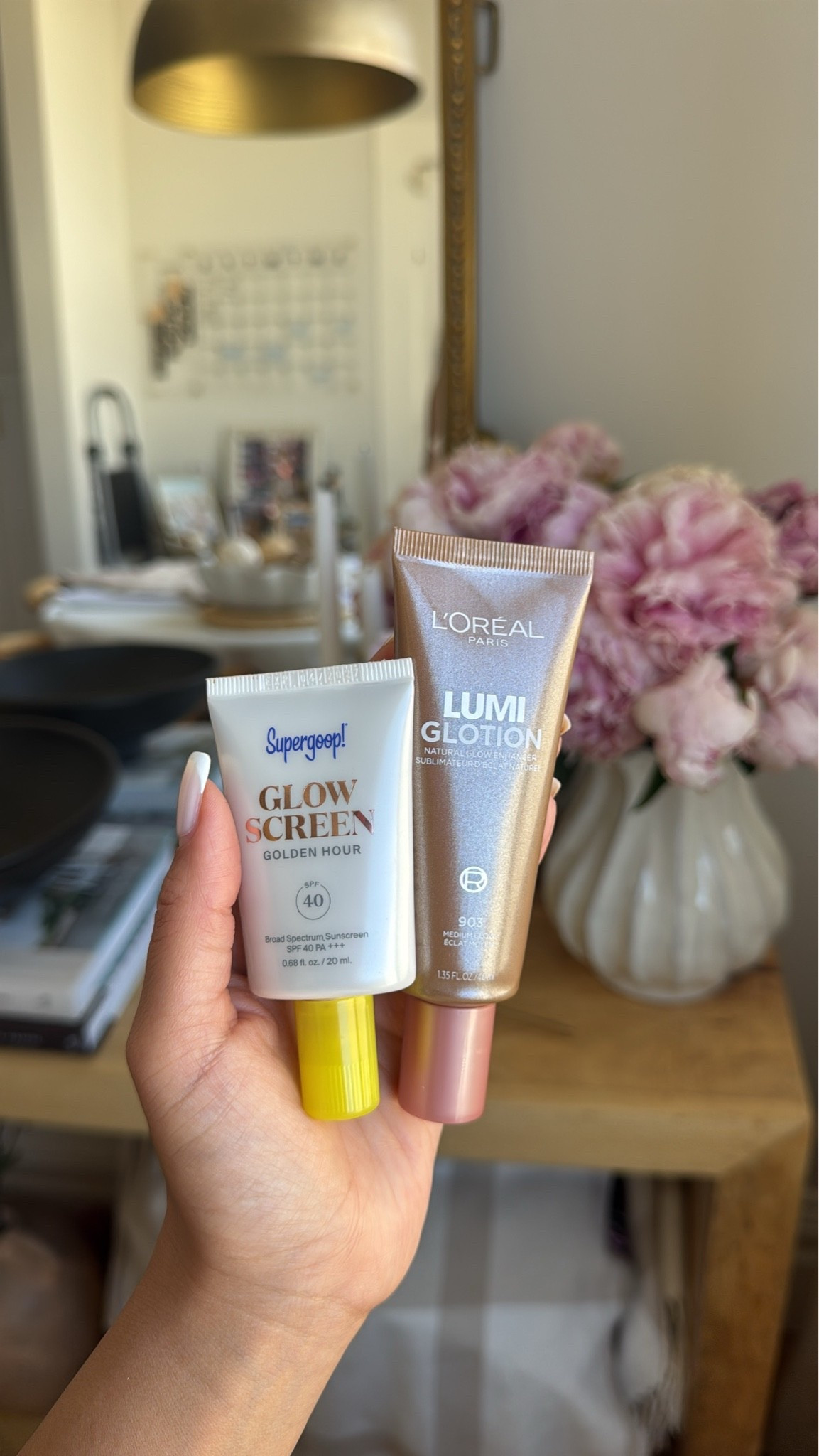 My go to combo on no makeup days! I do the Glowscreen and then the lumi glotion on top and spot conceal with the Merit stick 😊 also linked an affordable version of the Glowscreen that I’ve tried and love too! 

Shades:
Glowscreen - Golden Hour in summer or when I have a tan and Sunrise in winter 
Lumi Glotion - Medium
Merit stick - Camel

Affordable option for Glowscreen - Whoa Glow - I’ve only tried the Sunbeam color and liked that!

#LTKmorningroutine #LTKBeauty