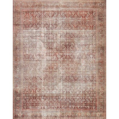 Layla Rug Cinnamon Brown/Sage Green - Loloi Rugs | Target