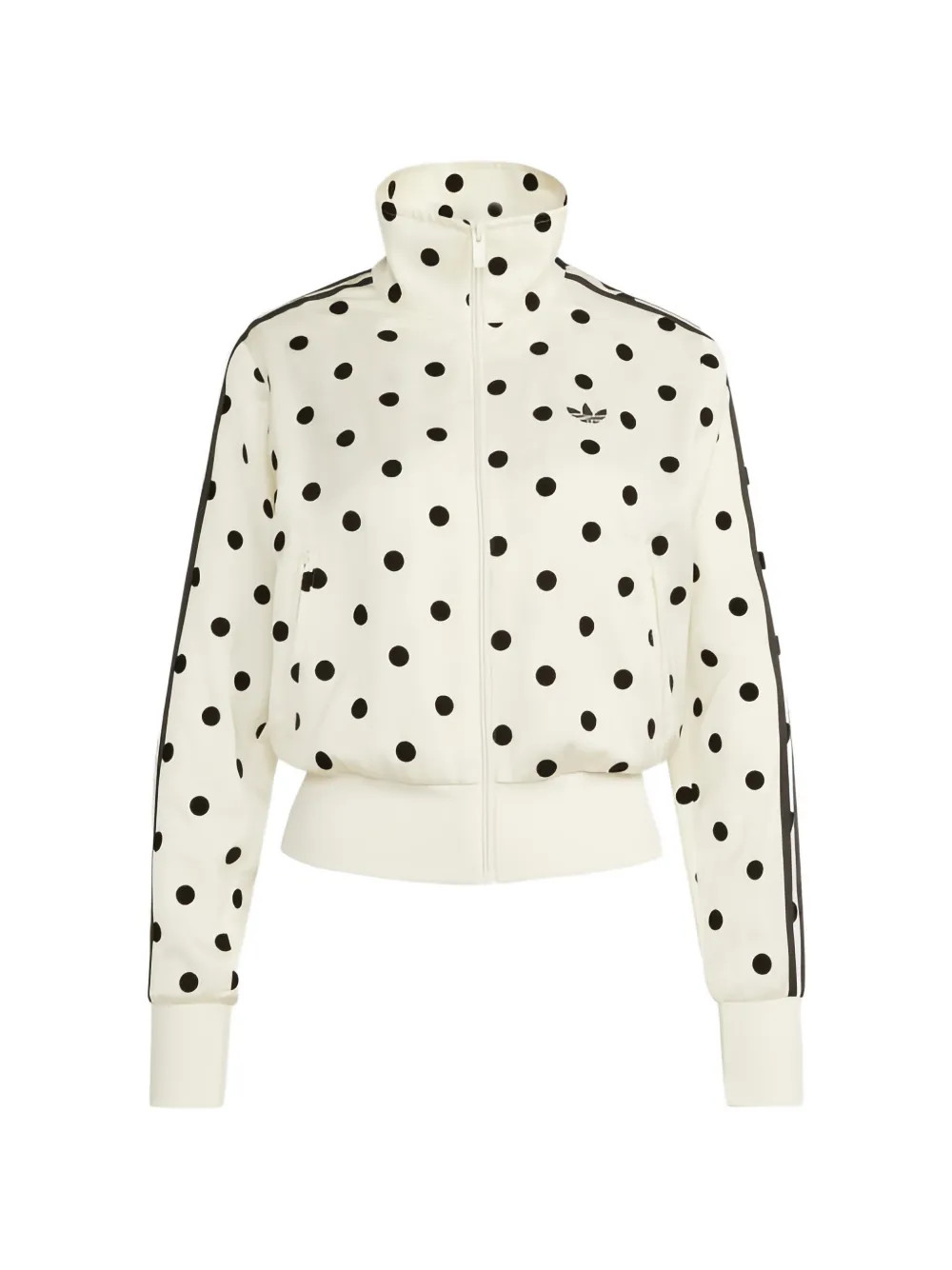 adidas satin polka dots tt track top - Neutrals | Farfetch Global