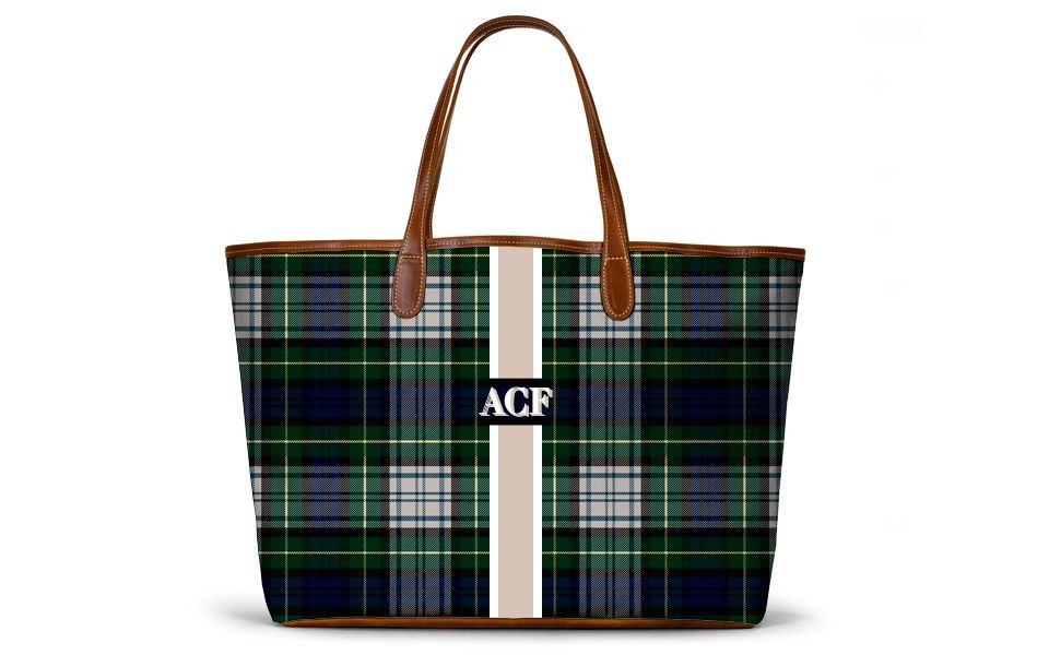 St. Anne Tote - Monogram Stripe | Barrington Gifts