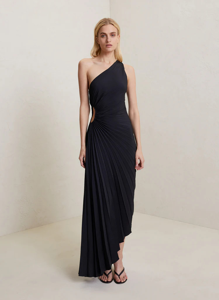 Delfina Matte Pleated Dress | A.L.C