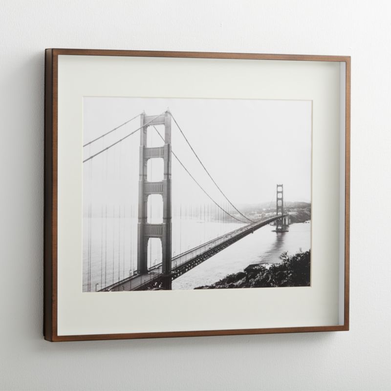 Brushed Antique Bronze 11x14 Frame + Reviews | Crate and Barrel | Crate & Barrel