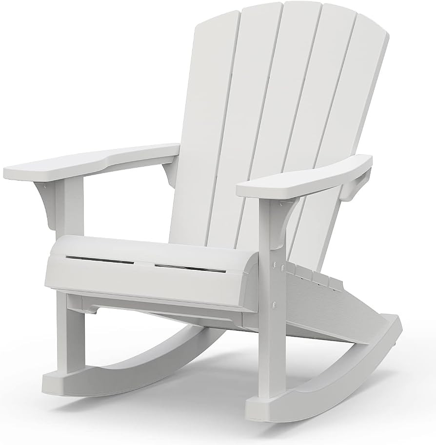 Keter Adirondack Rocker Resin Outdoor Furniture Patio Chair -Perfect for Porch, Pool, and Fire Pi... | Amazon (US)