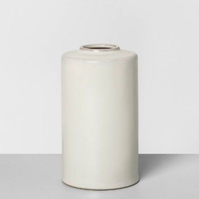 8" Ceramic Vase Sour Cream - Hearth & Hand™ with Magnolia | Target