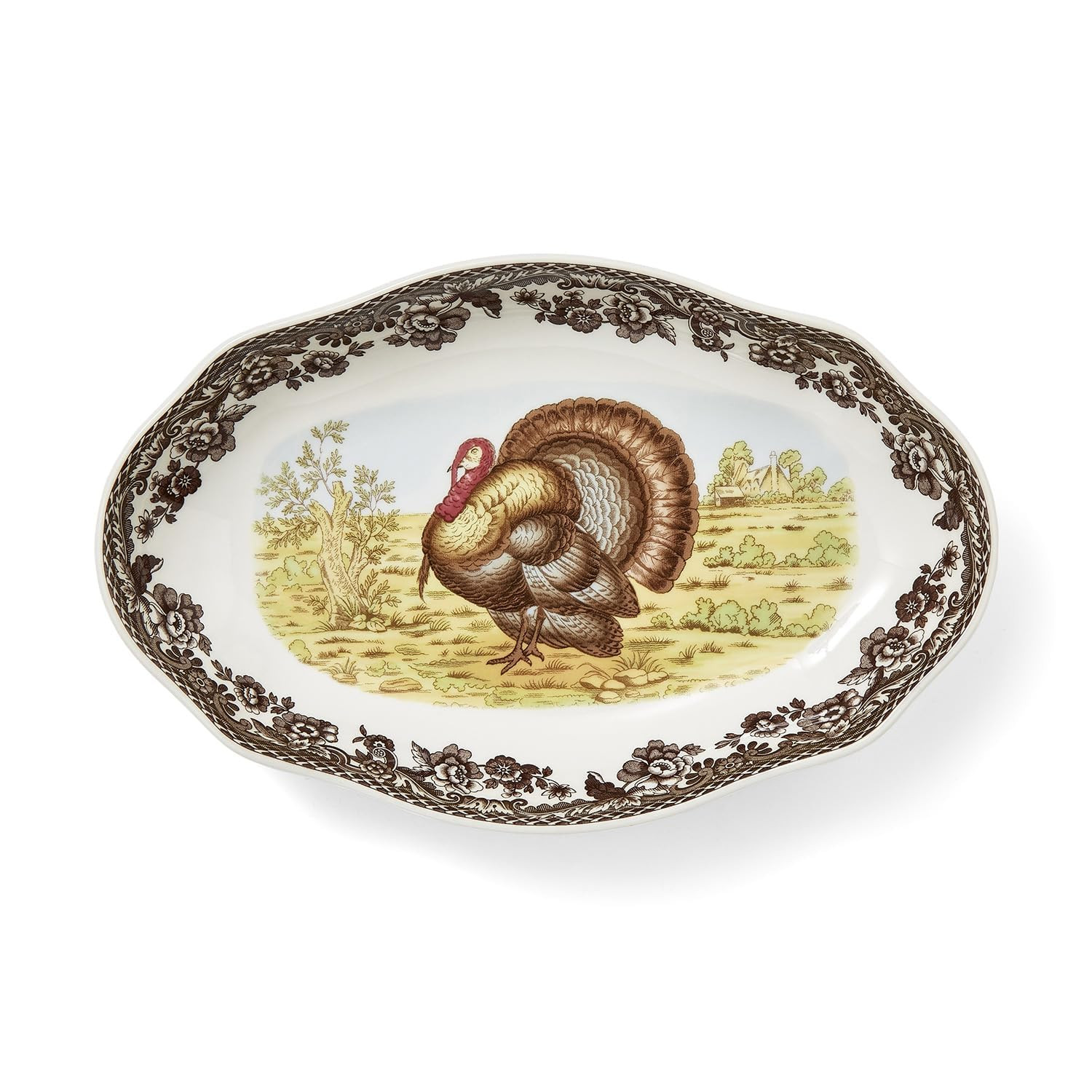 Spode Woodland Turkey Pickle Dish – 8.5 Inch Porcelain Serving Dish for Pickles, Olives & Appet... | Amazon (US)